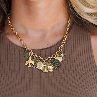 Harvest Religious Charm Necklace - Allure Boutique WY