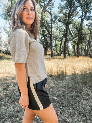 Heather Pearl Sweater Tee - Allure Boutique WY
