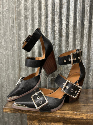 Hendrix Buckled Heel - Allure Boutique WY