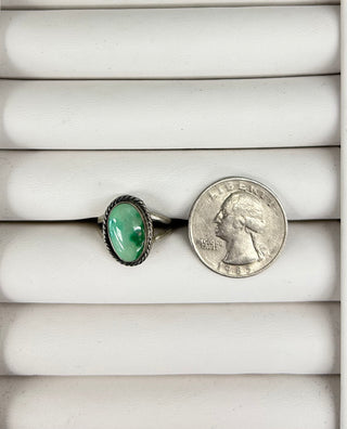 Round Rope Border Green Ring 7.5