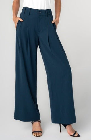 High Rise Pleated Wide Leg Trouser - Allure Boutique WY
