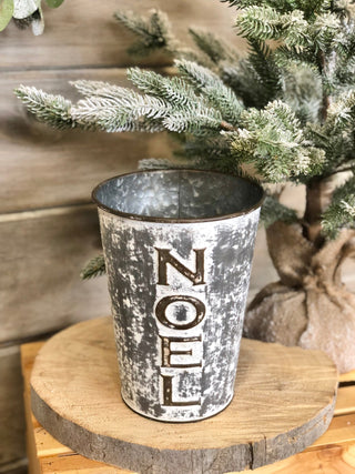 Holiday Galvanized Metal Buckets - Allure Boutique WY
