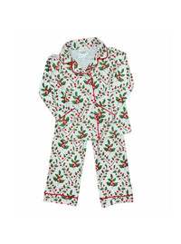 Holly Pattern Button Down Pajamas - Allure Boutique WY