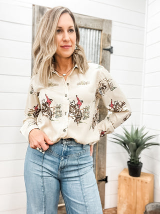 Homestyle Button Down Shirt - Allure Boutique WY