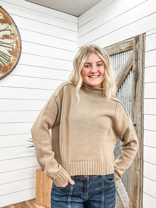 Hope Mock Turtleneck Sweater - Allure Boutique WY