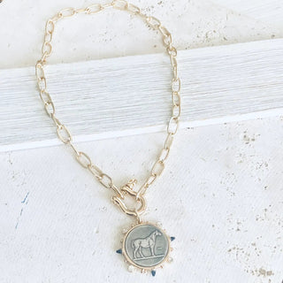 Horse Coin Shackle Necklace - Allure Boutique WY