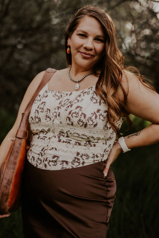 Horse Print Tank Top - Allure Boutique WY