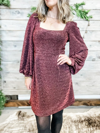 Hot Pink Bell Sleeve Mini Dress - Allure Boutique WY
