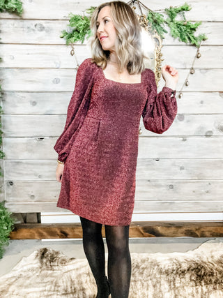 Hot Pink Bell Sleeve Mini Dress - Allure Boutique WY