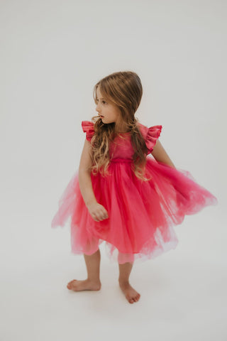 Hot Pink Shimmer Tutu Dress - Allure Boutique WY