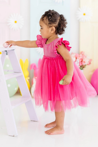 Hot Pink Shimmer Tutu Dress - Allure Boutique WY