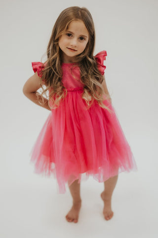 Hot Pink Shimmer Tutu Dress - Allure Boutique WY
