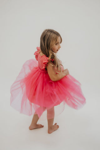 Hot Pink Shimmer Tutu Dress - Allure Boutique WY