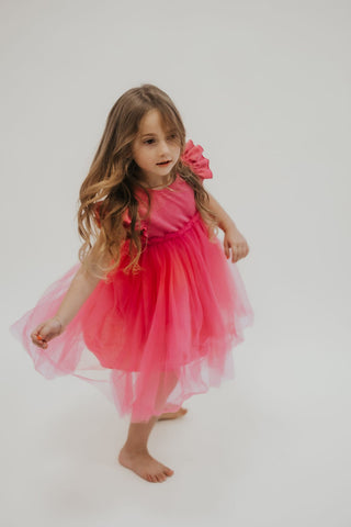 Hot Pink Shimmer Tutu Dress - Allure Boutique WY