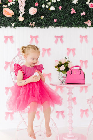 Hot Pink Shimmer Tutu Dress - Allure Boutique WY