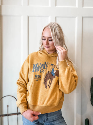 Howdy Bucking Horse Sweatshirt - Allure Boutique WY