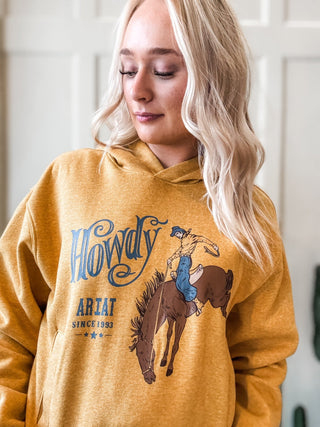 Howdy Bucking Horse Sweatshirt - Allure Boutique WY
