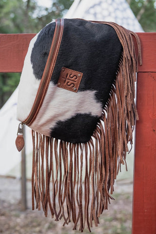 Indie Cowhide Brown Hildy Fringe Sling - Allure Boutique WY