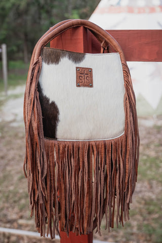 Indie Cowhide Brown Sugar Satchel - Allure Boutique WY