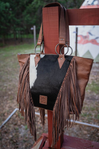 Indie Cowhide Brown Tote - Allure Boutique WY