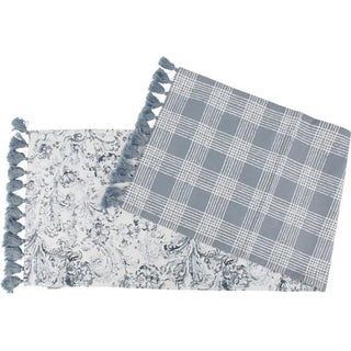 Indigo Blue Floral Table Runner - Allure Boutique WY