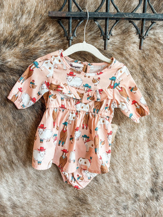 Infant Barnyard Fun Horse Dress - Allure Boutique WY