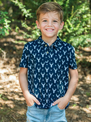 Infant Boy Little Deer Polo - Allure Boutique WY