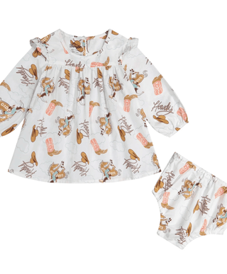 Infant Howdy Boots Dress - Allure Boutique WY