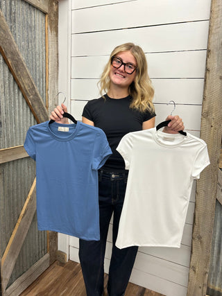 Interlock Short Sleeve Crew Neck Tee - Allure Boutique WY