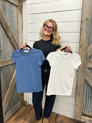 Interlock Short Sleeve Crew Neck Tee - Allure Boutique WY