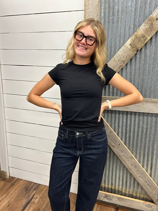 Interlock Short Sleeve Crew Neck Tee - Allure Boutique WY