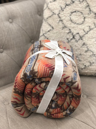 Jacquard Berber Blanket - Taupe - Allure Boutique WY