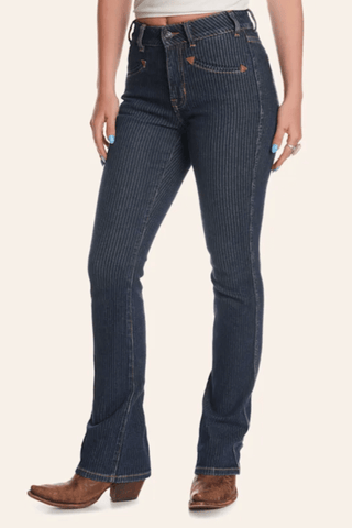 Jacquard High Rise Bootcut Jean - Allure Boutique WY