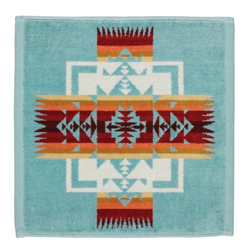 Jacquard Wash Cloth Aqua 1 - SZ - Allure Boutique WY