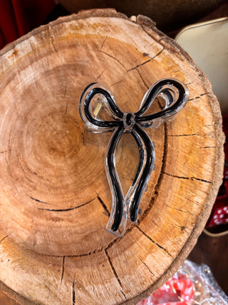 Jelly Color Bow Hair Clip - Allure Boutique WY