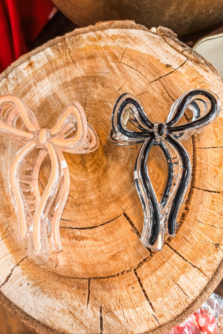 Jelly Color Bow Hair Clip - Allure Boutique WY