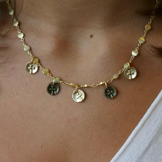 Katherine Cross Medallion Necklace - Allure Boutique WY