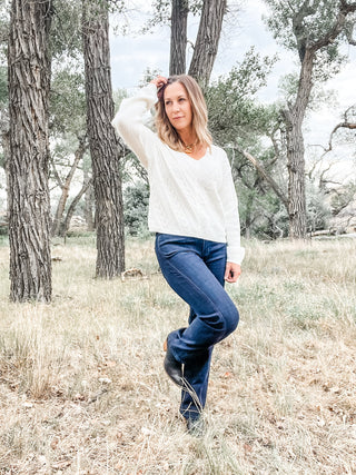 Kennedy Straight Jean + Side Stitch Detail - Allure Boutique WY