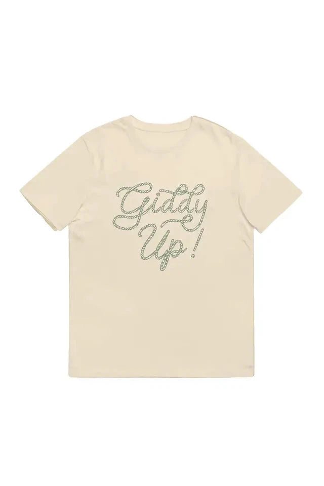 Kids Giddy Up Rope Cursive Graphic Tee - Allure Boutique WY