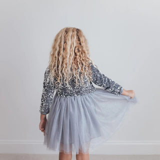 Kids Sequin Tulle Winter Dress - Allure Boutique WY