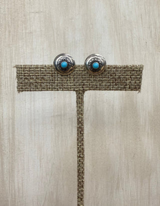 Kingman Concho Post Earring - Allure Boutique WY