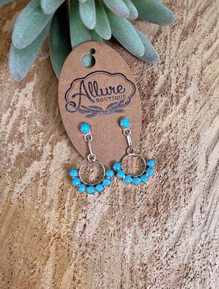 Kingman Drop Circle Earrings - Allure Boutique WY