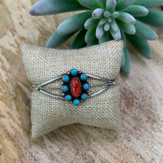 Kingman + Red Blossom Cuff - Allure Boutique WY