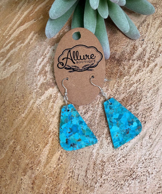 Kingman Triangular Slab Earrings - Allure Boutique WY