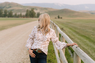 Lainey Folk Floral Blouse - Allure Boutique WY