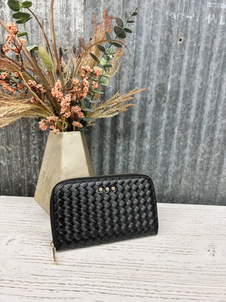 Lennie Large Zip Woven Wallet - Allure Boutique WY