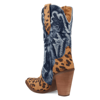 Leopard & Denim Boot - Allure Boutique WY