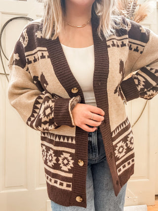 Let 'er Buck Cardigan - Allure Boutique WY