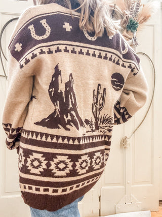 Let 'er Buck Cardigan - Allure Boutique WY