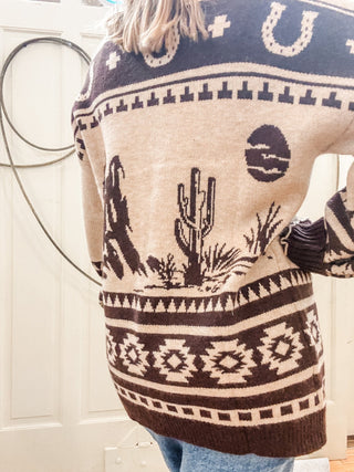 Let 'er Buck Cardigan - Allure Boutique WY